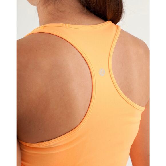 Lululemon Cool Racerback Tank Creamsicle Pop Sz 4 First Release Classic Core Top - Picture 6 of 14